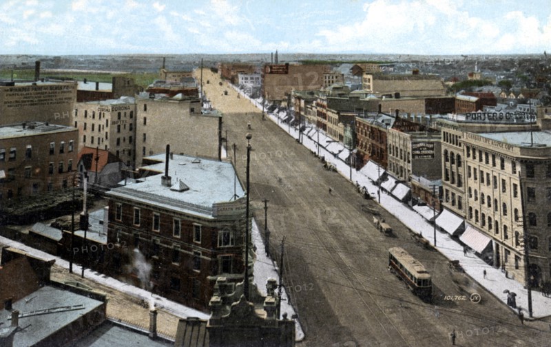 Looking north along Main Street, Winnipeg. Manitoba, Canada, c1900s. Artist: Unknown