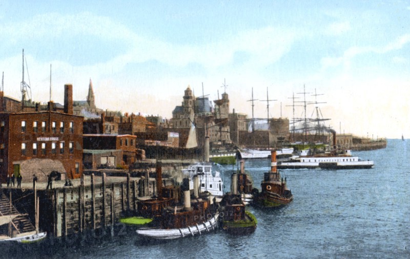 Saint John harbour, Saint John, New Brunswick, Canada, c1900s. Artist: Unknown