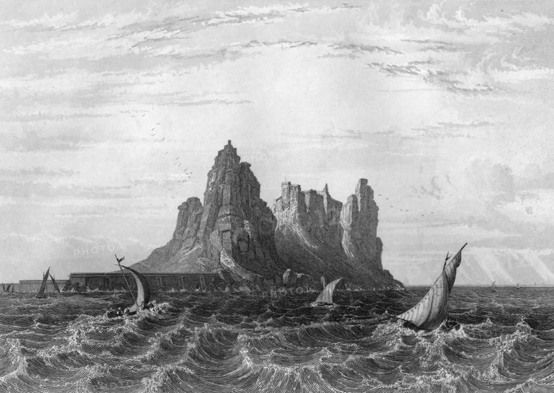 Gibraltar, 1857.Artist: H Winkles