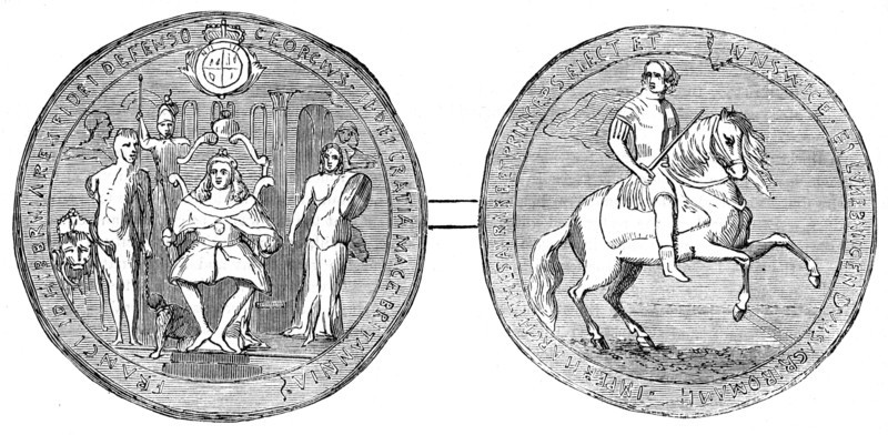 Great Seal of George II, mid 18th century, (19th century). Artist: Unknown