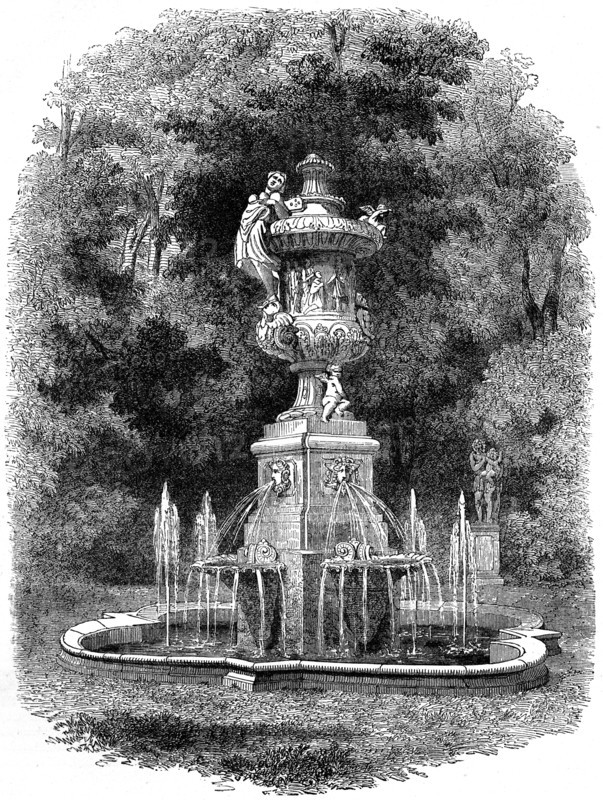 Gardens of the royal residence at Potsdam, Germany, 19th century. Artist: Unknown