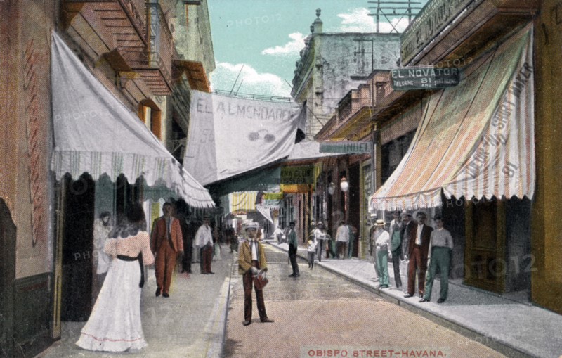 Obispo Street, Havana, Cuba, early 20th century. Artist: Unknown
