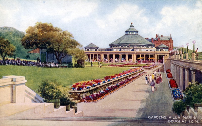 The gardens of Villa Marina, Douglas, Isle of Man, early 20th century. Artist: Unknown
