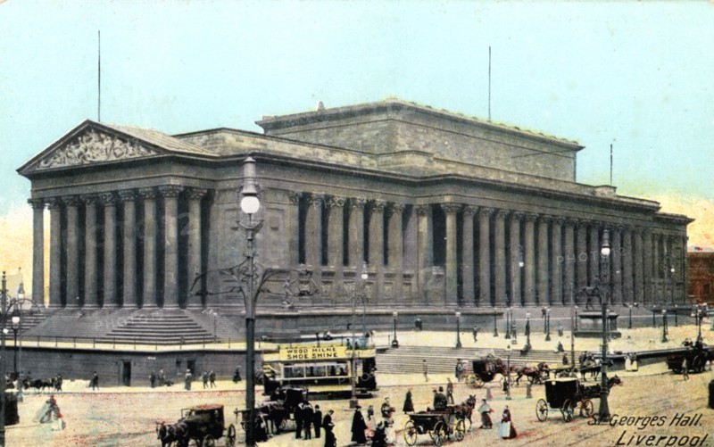 St George's Hall, Liverpool, Merseyside, late 19th century.Artist: Horrocks & Co