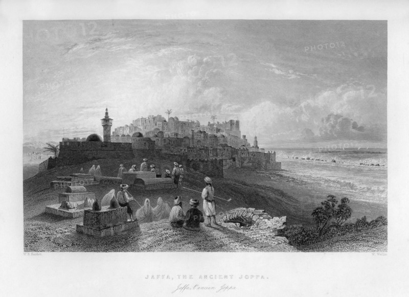 Jaffa, the ancient Joppa, Palestine (Israel), 1841.Artist: W Wallis