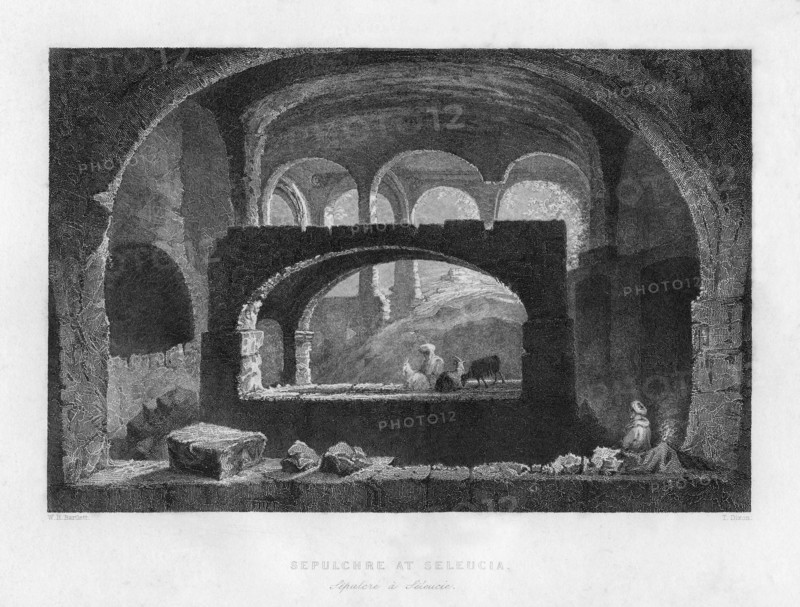 A sepulchre at Seleucia, Mesopotamia (Iraq/Iran), 1841.Artist: T Dixon