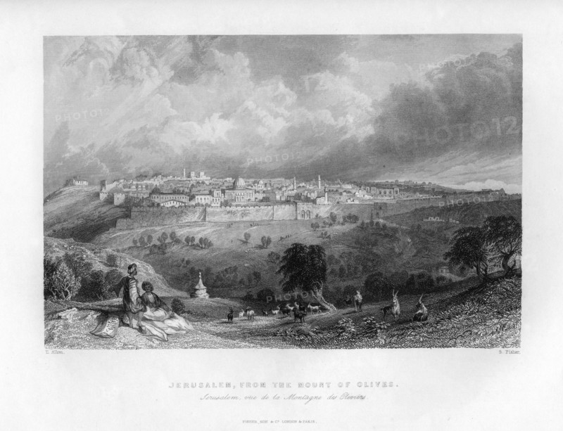 Jerusalem, Israel, 1841.Artist: Sam Fisher