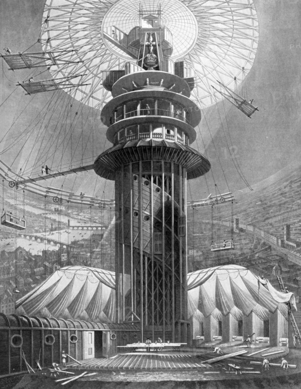 The Geometrical Ascent to the Galleries in the Colosseum, Regent's Park, London, 1823 (1926). Artist: Unknown