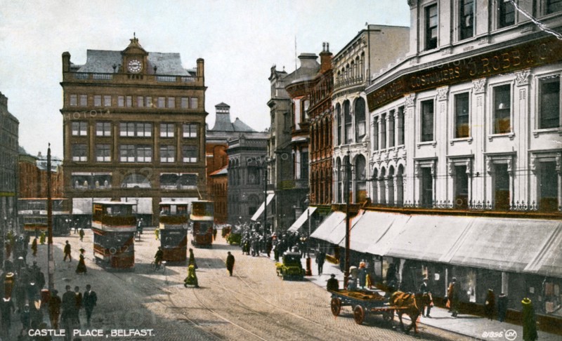 Castle Place, Belfast, early 20th century.Artist: Valentine & Sons Publishing Co