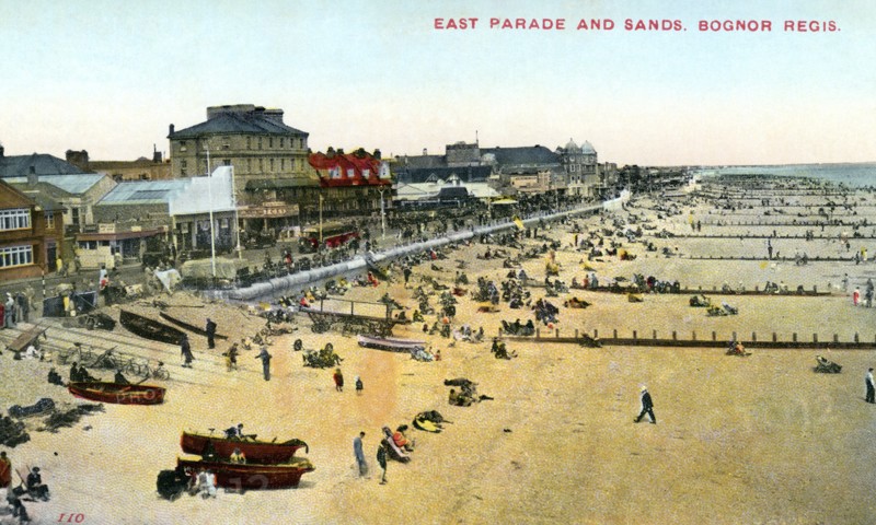 East Parade and Sands, Bognor Regis, West Sussex, 1950. Artist: Unknown