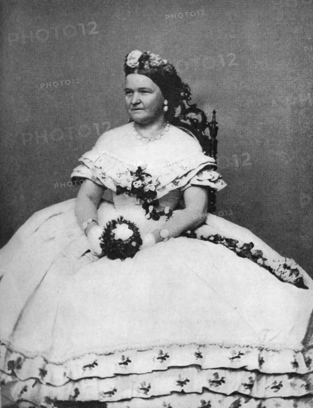 Mary Todd Lincoln, wife of President Abraham Lincoln, c1860s, (1908). Artist: Unknown