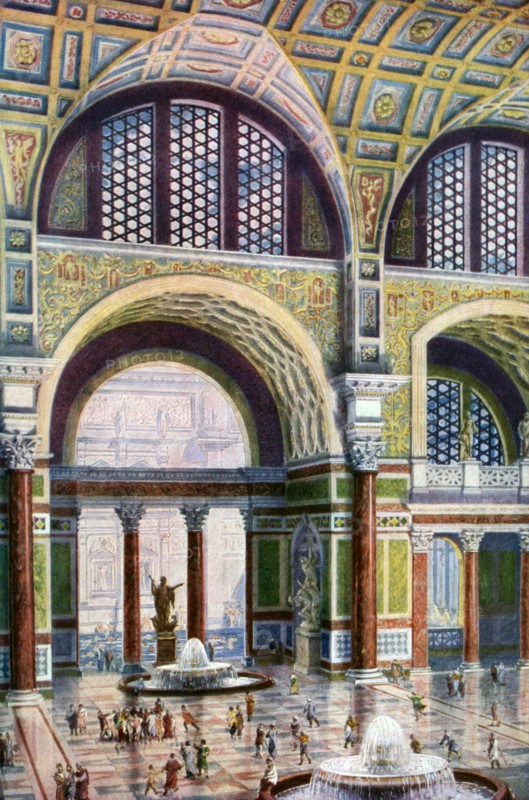 The tepidarium of the Baths of Caracalla, Rome, Italy, 1933-1934. Artist: Unknown