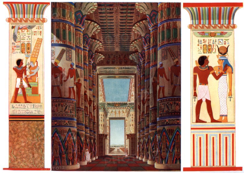 Hall of Columns in the Great Temple of Karnak, Egypt, 1933-1934. Artist: Unknown