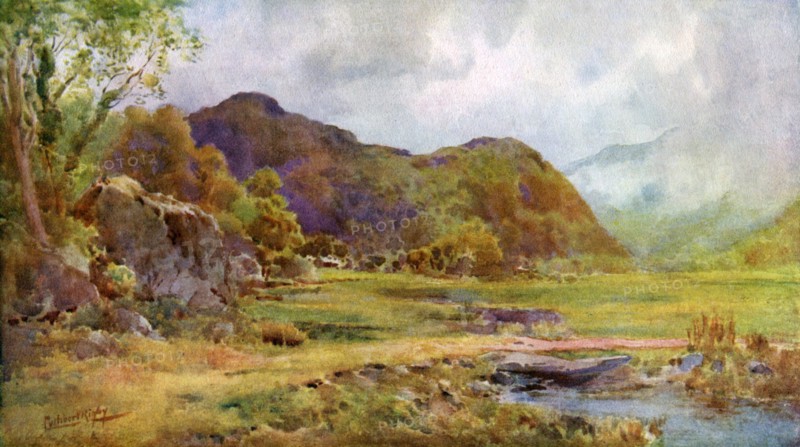 'On the Marsh near Lodore, Cumberland', 1924-1926. Artist: Cuthbert Rigby