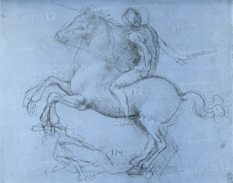 Study for the Sforza Monument, c1488-1493 (1954).Artist: Leonardo da Vinci