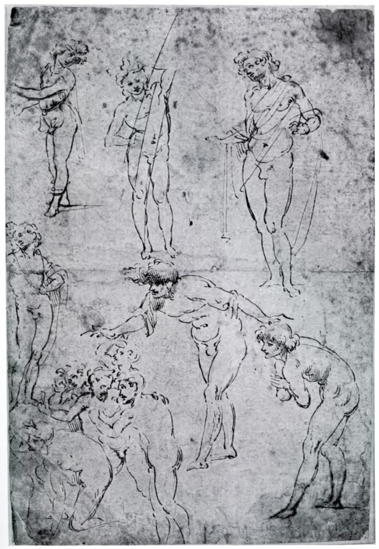 Studies for 'The Adoration of the Magi', 15th century, (1954). Artist: Leonardo da Vinci