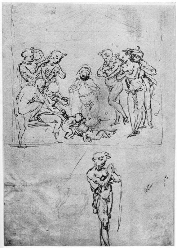 Study for the 'Adoration of the Magi', c1481 (1954).Artist: Leonardo da Vinci