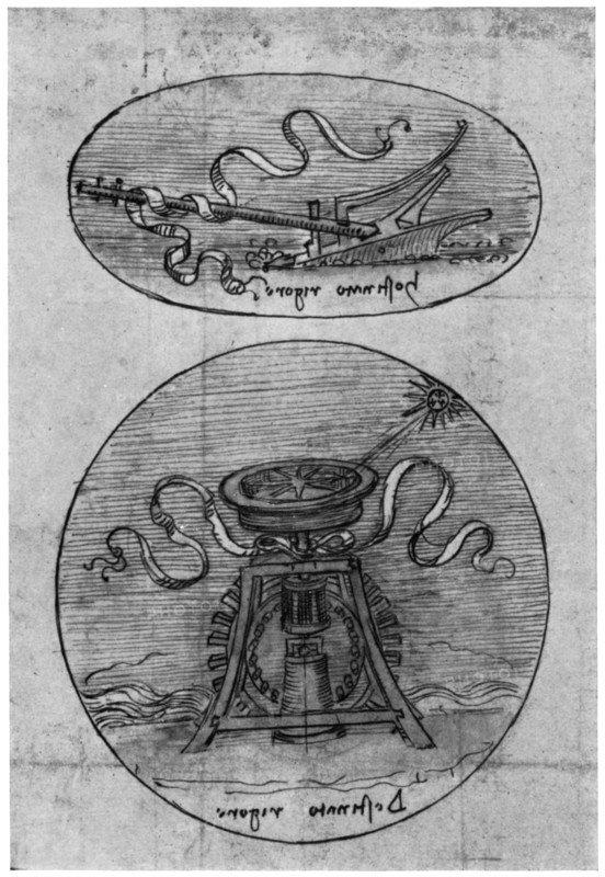 Emblem; 'Hostinato Rigore' (detail), late 15th or early 16th century (1954). Artist: Leonardo da Vinci