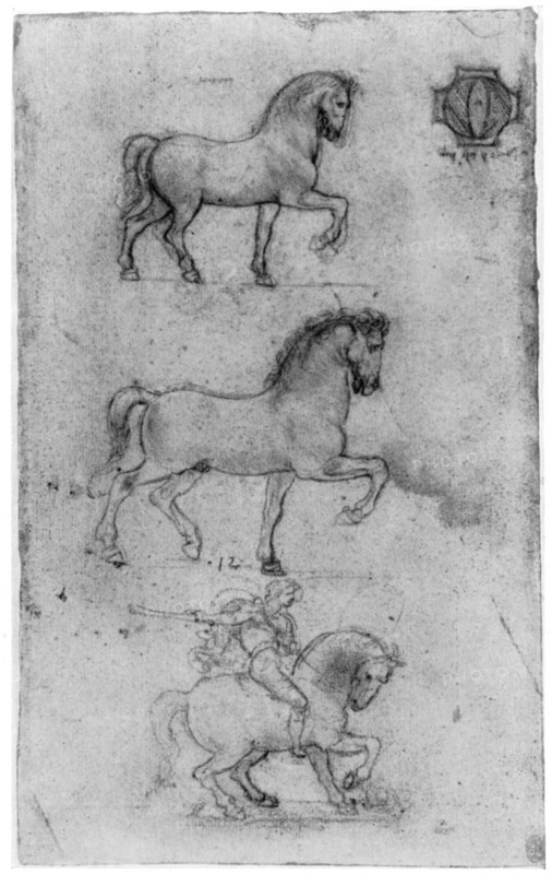 Studies for the 'Trivulzio Monument', c1508 (1954).Artist: Leonardo da Vinci