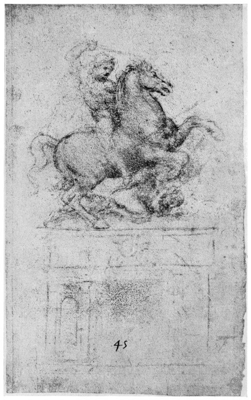 Study for the 'Trivulzio Monument', c1508 (1954). Artist: Leonardo da Vinci