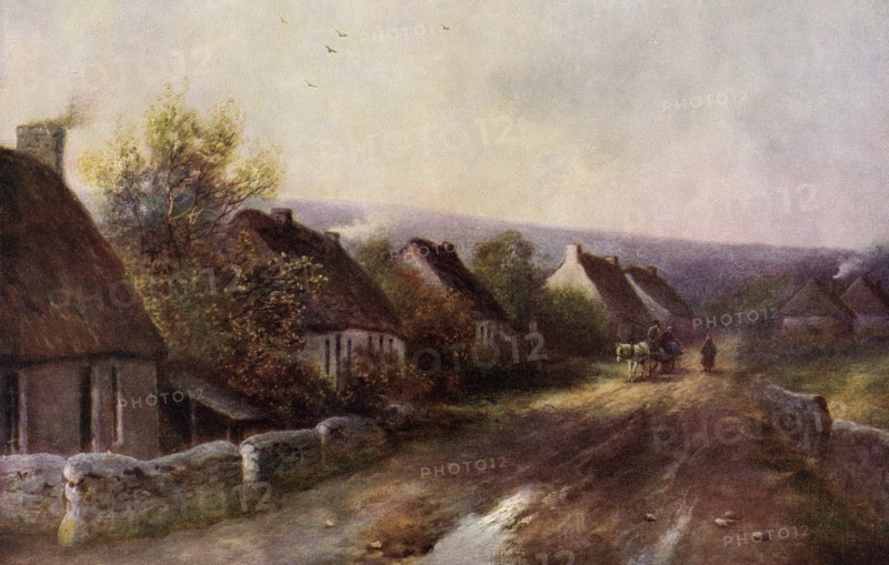 'A Tipperary Village', Ireland, 1924-1926.Artist: JW Gozzard