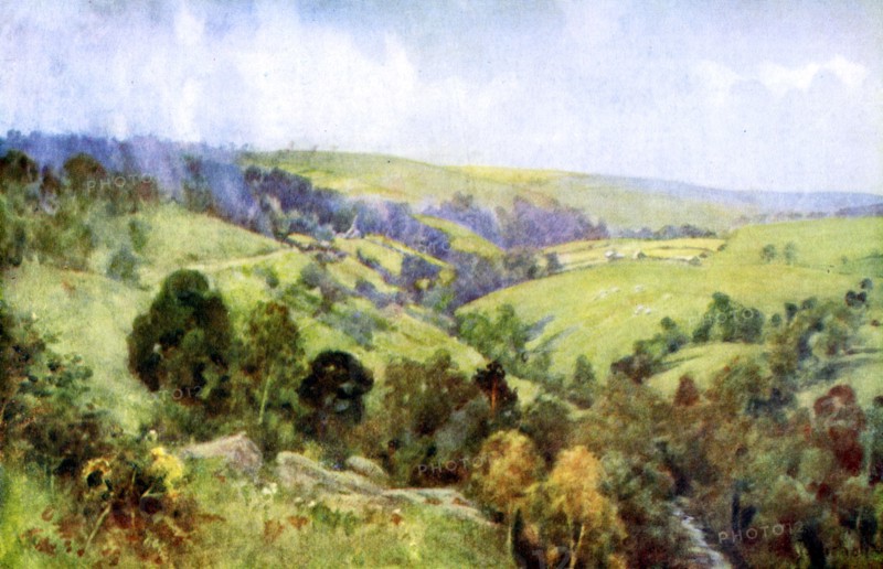 'On the Hills near Harrogate, Yorkshire', 1924-1926.Artist: George F Nicholls