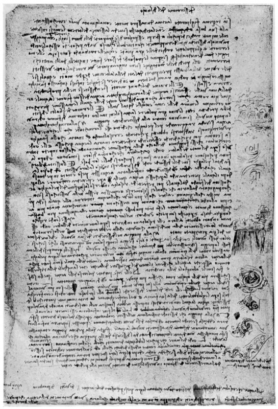 Description of the Great Flood, late 15th century or early 16th century (1954). Artist: Leonardo da Vinci