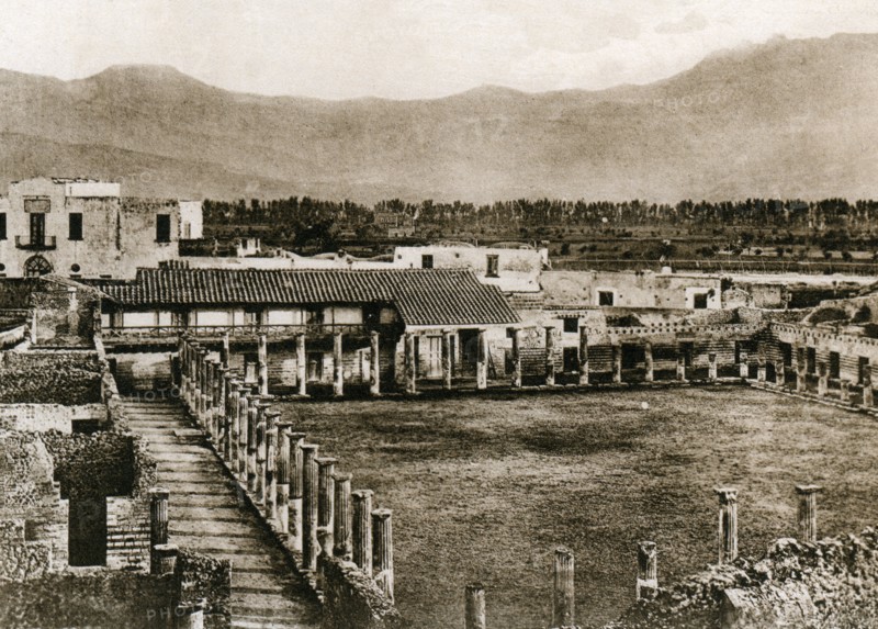 Caserma dei glagiatori, Pompeii, Italy, c1900s. Creator: Unknown.
