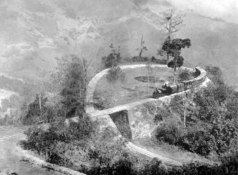 A single loop in the Darjeeling Himalayan Railway, India, c1910. Artist: Unknown