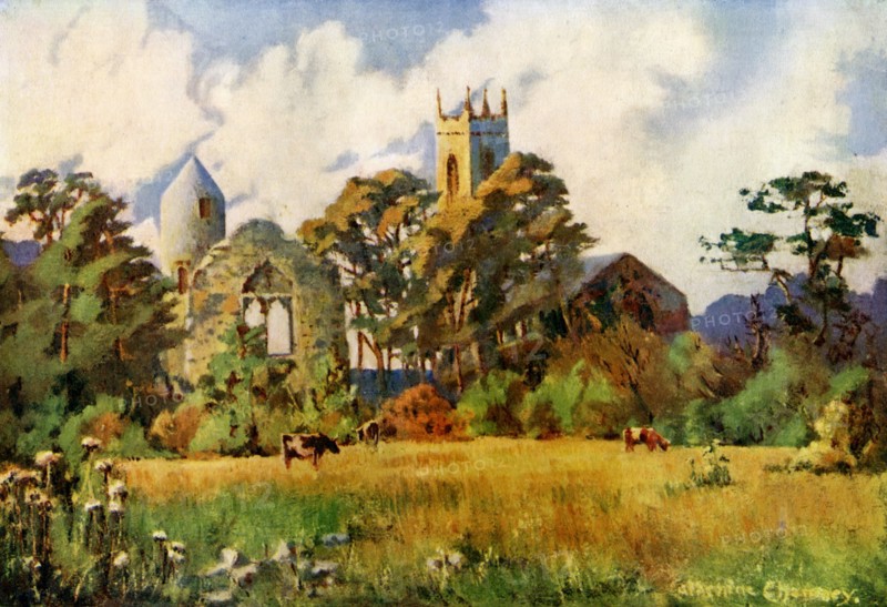 Dromiskin Church, County Louth, Ireland, 1924-1926. Artist: Catharine Chamney