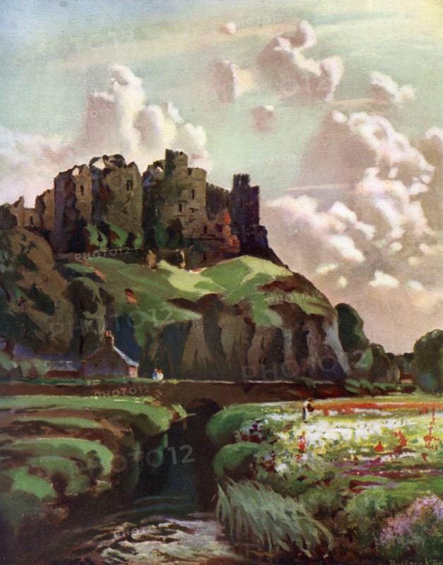 Harlech Castle, Merionethshire, Wales, 1924-1926. Artist: Louis Burleigh Bruhl