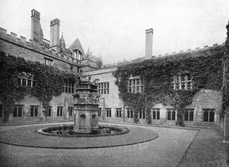 The cloisters, Newstead Abbey, Nottinghamshire, 1924-1926. Artist: Valentine & Sons Ltd