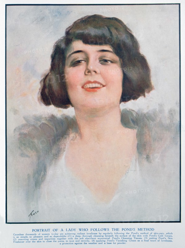 Pond's Cream advert, 1928. Artist: Unknown