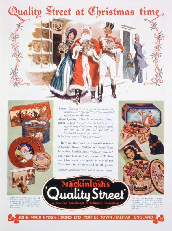 Christmas advert for Mackintosh's Quality Street, 1937. Artist: Unknown