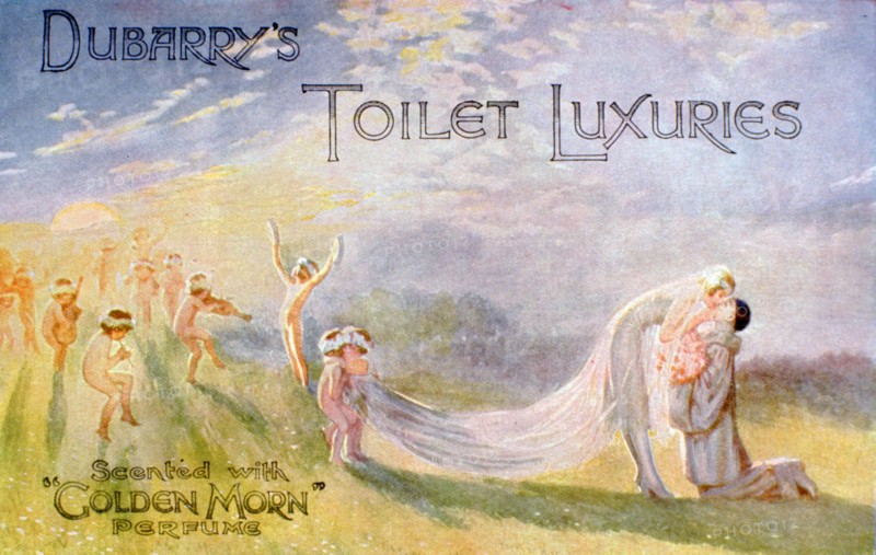 Advertisement for Dubarry's Toilet Luxuries, scented with 'Golden Morn' perfume, 1922. Artist: Unknown