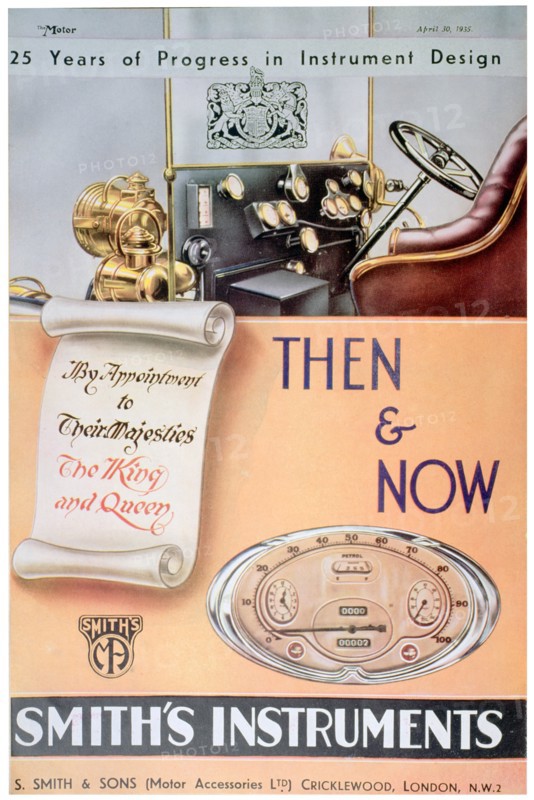 Advert for Smith's Car Instruments, 1935. Artist: Unknown