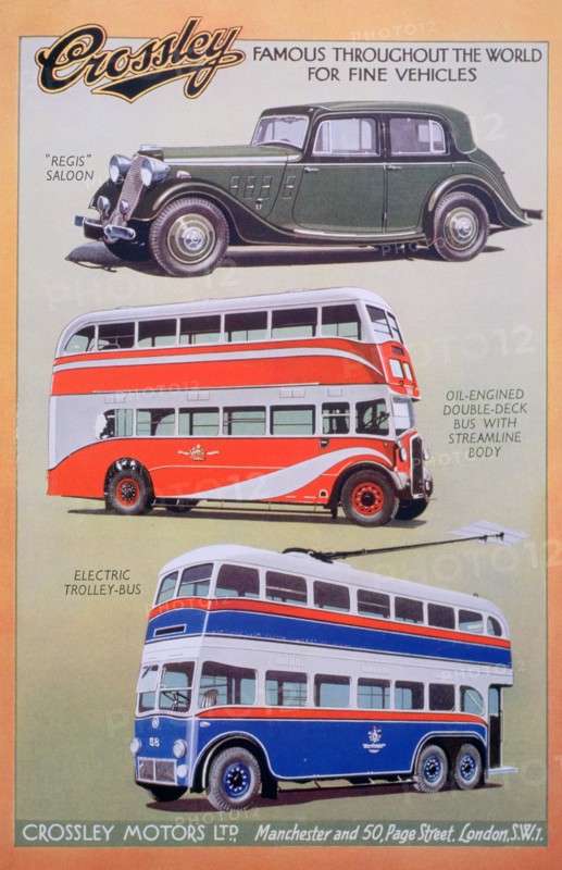 Crossley Motors advert, 1937. Artist: Unknown