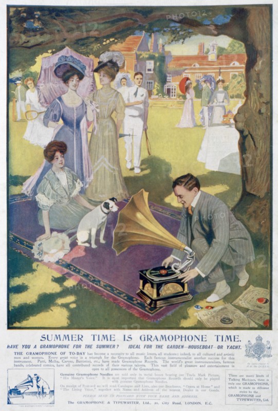 Advert for the Gramophone and Typewriter Co, 1907. Artist: Unknown