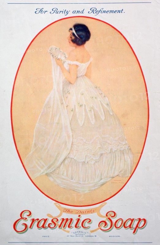 Advert for Erasmic soap, 1920. Artist: Unknown