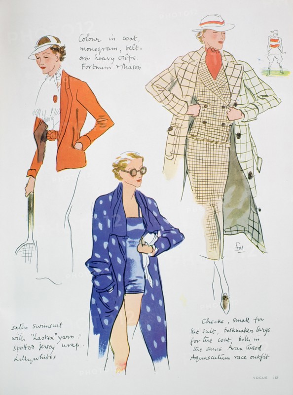 Fashion illustration, 1935. Artist: Unknown
