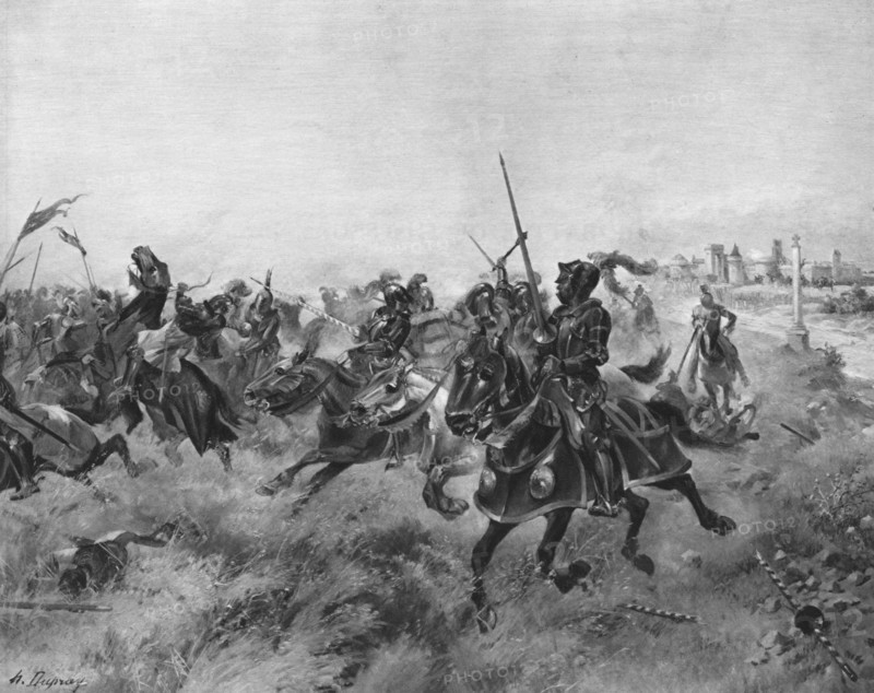 The Battle of the Spurs, 1513. Artist: Unknown