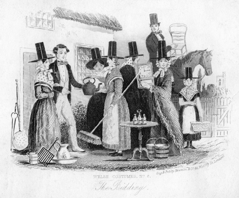 'The Bidding', 19th century.Artist: Newman & Co