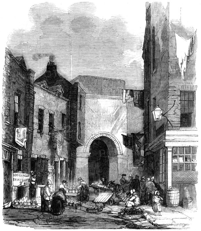 Water tank in St Giles's in the Fields, London, 1858. Artist: Unknown