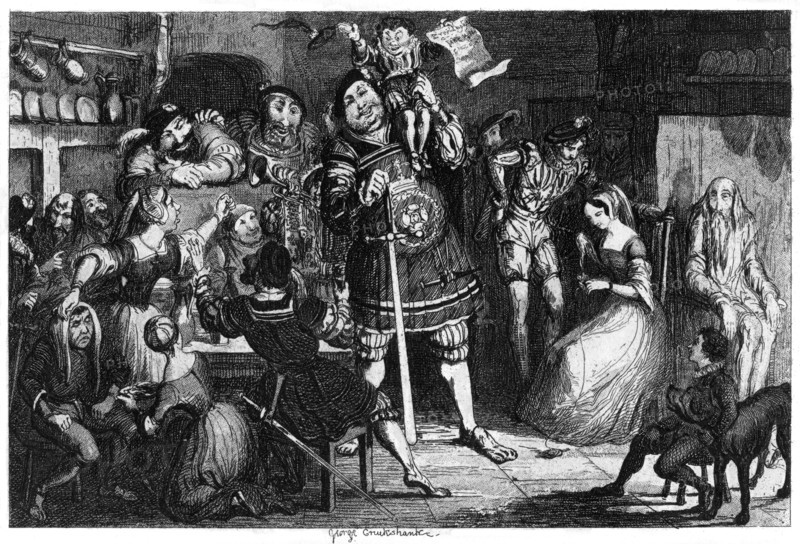 The Stone Kitchen, 1840. Artist: George Cruikshank