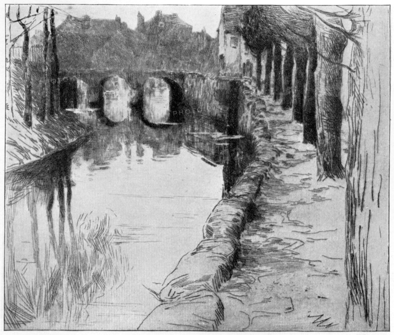 'Vieux Canal', 1898.Artist: Albert Baertsoen
