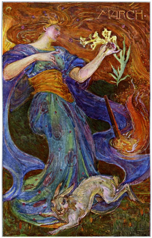 'March', 1898.Artist: Granville Fele