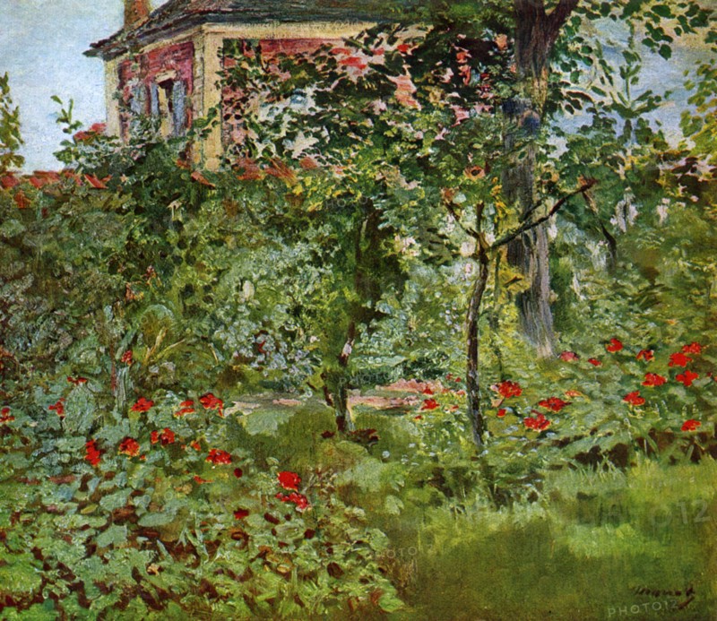 'The Garden at Bellevue', 1880.Artist: Edouard Manet