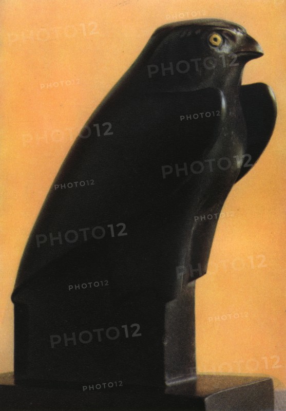 A Horus falcon, c600 BC (1936). Artist: Unknown