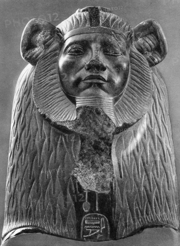 A granite sphinx of King Amenemhat III, c1820 BC (1936). Artist: Unknown