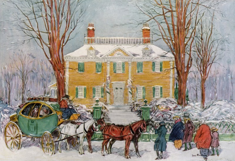 Longfellow House, Cambridge, Massachusetts, USA, c18th century (1921).Artist: James Preston